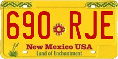 NM license plate 690RJE