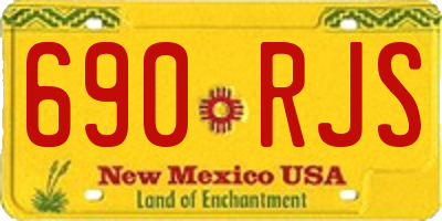NM license plate 690RJS
