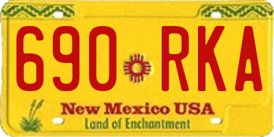 NM license plate 690RKA