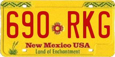 NM license plate 690RKG