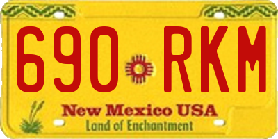 NM license plate 690RKM