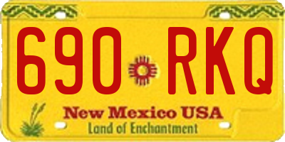 NM license plate 690RKQ