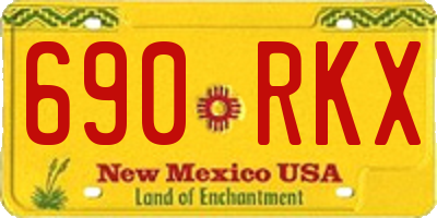 NM license plate 690RKX