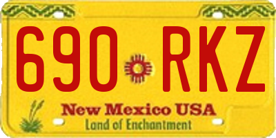 NM license plate 690RKZ