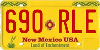 NM license plate 690RLE