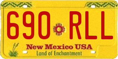 NM license plate 690RLL