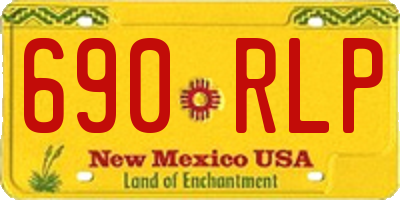 NM license plate 690RLP