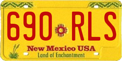 NM license plate 690RLS