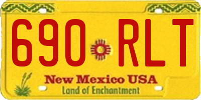 NM license plate 690RLT