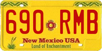 NM license plate 690RMB