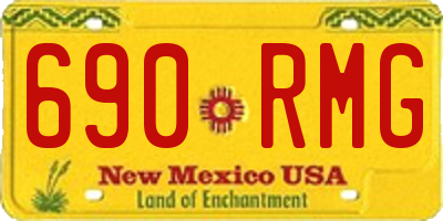 NM license plate 690RMG