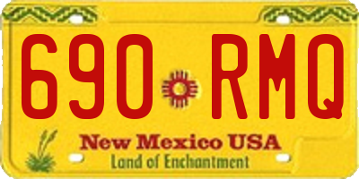 NM license plate 690RMQ