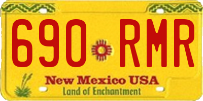 NM license plate 690RMR
