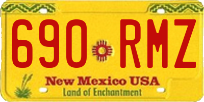 NM license plate 690RMZ