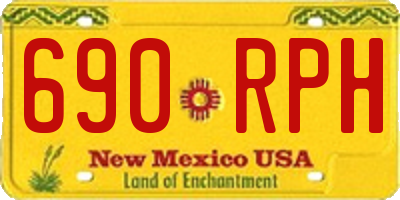 NM license plate 690RPH