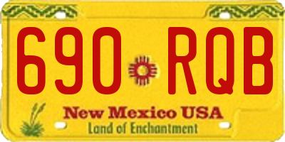 NM license plate 690RQB