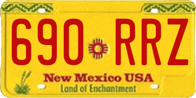 NM license plate 690RRZ