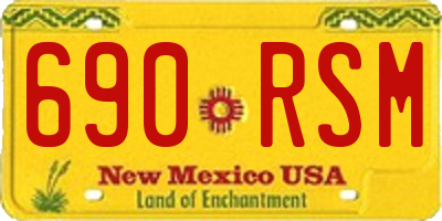 NM license plate 690RSM