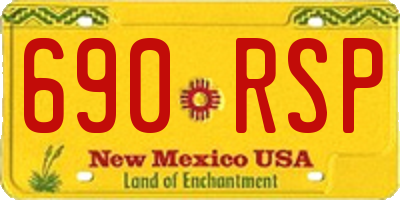 NM license plate 690RSP