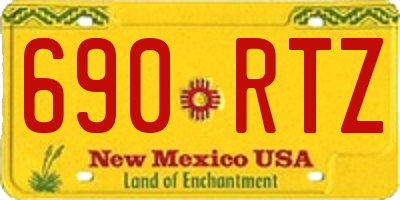 NM license plate 690RTZ