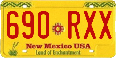NM license plate 690RXX