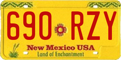 NM license plate 690RZY