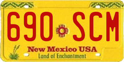 NM license plate 690SCM