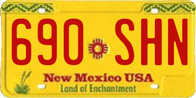 NM license plate 690SHN