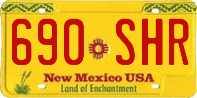 NM license plate 690SHR