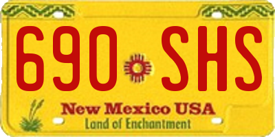 NM license plate 690SHS