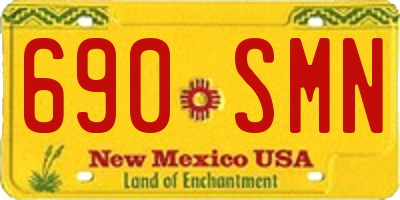 NM license plate 690SMN