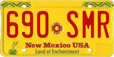 NM license plate 690SMR