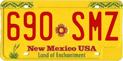 NM license plate 690SMZ