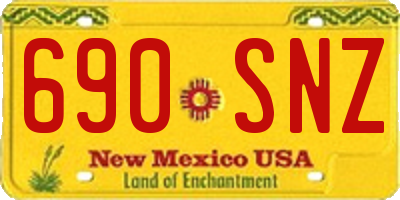 NM license plate 690SNZ