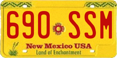 NM license plate 690SSM