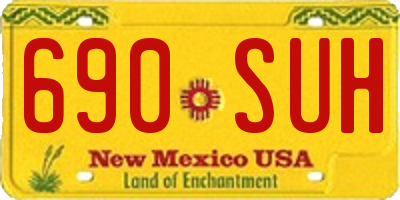NM license plate 690SUH