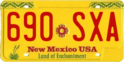 NM license plate 690SXA