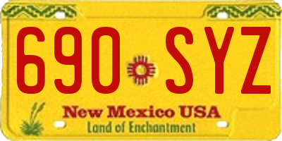 NM license plate 690SYZ