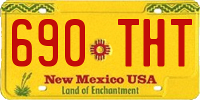 NM license plate 690THT