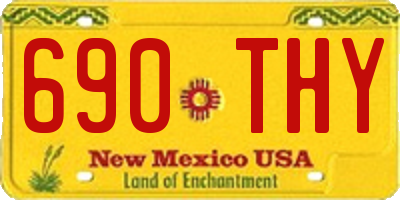 NM license plate 690THY