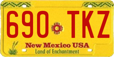 NM license plate 690TKZ