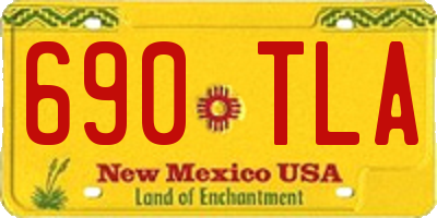 NM license plate 690TLA