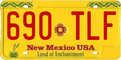 NM license plate 690TLF