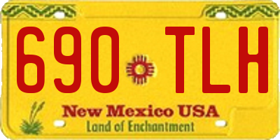 NM license plate 690TLH