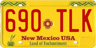 NM license plate 690TLK