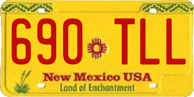 NM license plate 690TLL