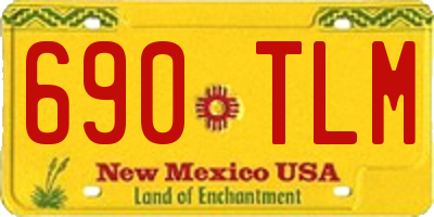 NM license plate 690TLM