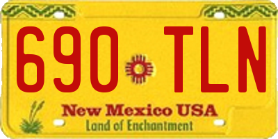 NM license plate 690TLN