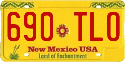 NM license plate 690TLO