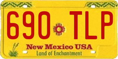 NM license plate 690TLP
